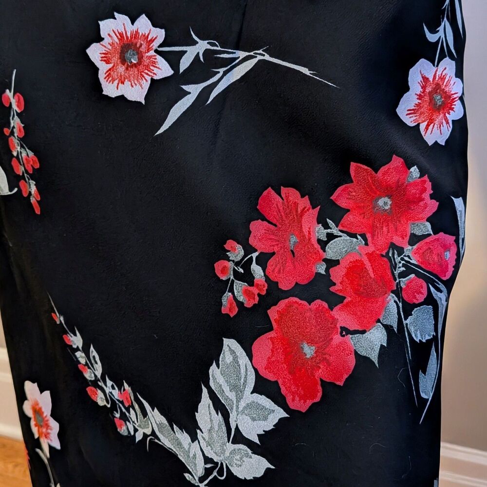 Vintage 90s Jonathan Martin Floral Maxi Dress Cottagecore Whimsygoth Size 5 - Picture 6 of 9
